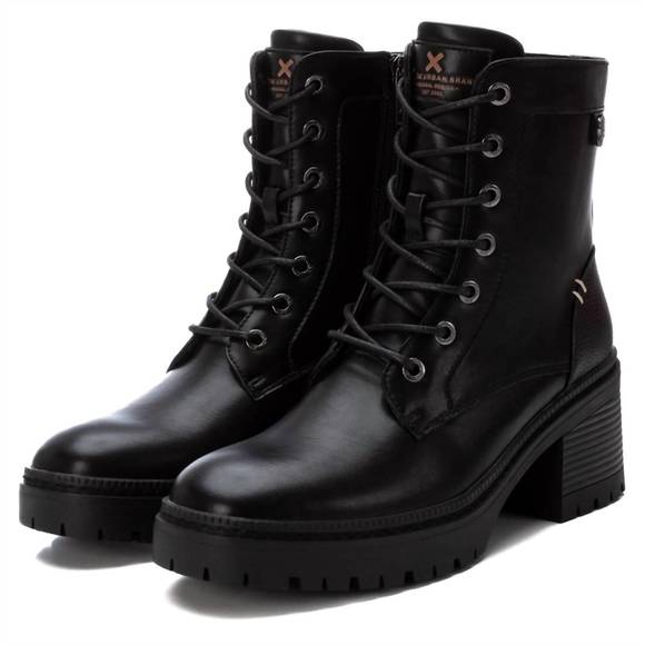 NEW XTI women's combat booties in black - Picture 3 of 5